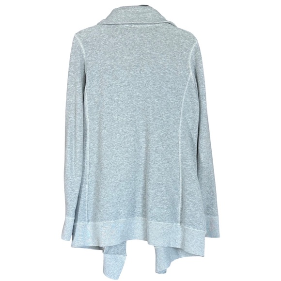 All Saints Mila Dahlia Sweatshirt Grey Zipper Oversized Cardigan Women's Size M - Picture 10 of 12